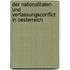 Der Nationalitaten- Und Verfassungsconflict In Oesterreich