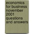 Economics For Business November 2001 Questions And Answers