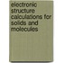 Electronic Structure Calculations For Solids And Molecules
