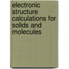 Electronic Structure Calculations For Solids And Molecules door Jorge Kohanoff