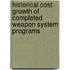 Historical Cost Growth of Completed Weapon System Programs