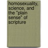 Homosexuality, Science, And The "Plain Sense" Of Scripture door David L. Balch