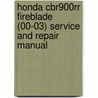 Honda Cbr900rr Fireblade (00-03) Service And Repair Manual door Matthew Coombes