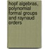 Hopf Algebras, Polynomial Formal Groups And Raynaud Orders