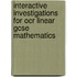 Interactive Investigations For Ocr Linear Gcse Mathematics