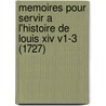 Memoires Pour Servir A L'Histoire De Louis Xiv V1-3 (1727) door Francois Timoleon De Choisy