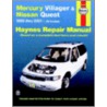 Mercury Villager And Nissan Quest Automotive Repair Manual door John Harold Haynes