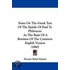 Notes On The Greek Text Of The Epistle Of Paul To Philemon