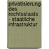 Privatisierung des Rechtsstaats - Staatliche Infrastruktur