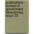 Publications - Bureau Of Government Laboratories, Issue 33