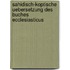Sahidisch-Koptische Uebersetzung Des Buches Ecclesiasticus