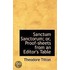 Sanctum Sanctorum; Or, Proof-Sheets From An Editor's Table