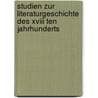 Studien Zur Literaturgeschichte Des Xviii Ten Jahrhunderts door Maximilien Kawczy?ski