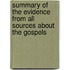 Summary Of The Evidence From All Sources About The Gospels