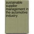 Sustainable Supplier Management In The Automotive Industry