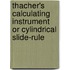 Thacher's Calculating Instrument Or Cylindrical Slide-Rule