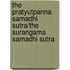 The Pratyutpanna Samadhi Sutra/The Surangama Samadhi Sutra