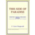 This Side Of Paradise (Webster's French Thesaurus Edition)