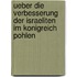 Ueber Die Verbesserung Der Israeliten Im Konigreich Pohlen