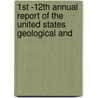 1st -12th Annual Report of the United States Geological and door Onbekend