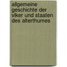Allgemeine Geschichte Der Vlker Und Staaten Des Alterthumes door Heinrich Luden