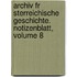 Archiv Fr Sterreichische Geschichte. Notizenblatt, Volume 8