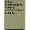 Balanza Mercantil de La Habana Correspondiente Al Ao de ... door Rentas Cuba. Administr