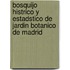 Bosquijo Histrico y Estadstico de Jardin Botanico de Madrid
