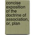 Concise Exposition of the Doctrine of Association, Or, Plan