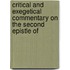 Critical and Exegetical Commentary on the Second Epistle of