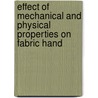 Effect of Mechanical and Physical Properties on Fabric Hand door Hassan M. Behery