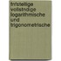 Fnfstellige Vollstndige Logarithmische Und Trigonometrische