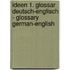 Ideen 1. Glossar Deutsch-Englisch - Glossary German-English