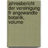 Jahresbericht Der Vereinigung Fr Angewandte Botanik, Volume