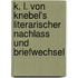 K. L. Von Knebel's Literarischer Nachlass Und Briefwechsel