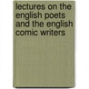 Lectures on the English Poets and the English Comic Writers door William Hazlitt