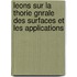 Leons Sur La Thorie Gnrale Des Surfaces Et Les Applications