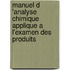 Manuel D 'Analyse Chimique Applique A L'Examen Des Produits