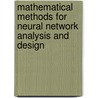 Mathematical Methods for Neural Network Analysis and Design door Richard M. Golden