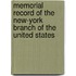 Memorial Record of the New-York Branch of the United States