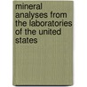 Mineral Analyses from the Laboratories of the United States door Frank Wigglesworth Clarke