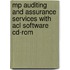 Mp Auditing And Assurance Services With Acl Software Cd-Rom
