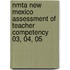 Nmta New Mexico Assessment Of Teacher Competency 03, 04, 05