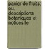Panier de Fruits; Ou, Descriptions Botaniques Et Notices Le