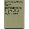 Preshnineteen Sixty Developments in the Bill of Rights Area door Murphy