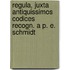 Regula, Juxta Antiquissimos Codices Recogn. A P. E. Schmidt