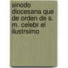Sinodo Diocesana Que de Orden de S. M. Celebr El Ilustrsimo by De Catholic Church