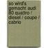 So Wird's Gemacht Audi 80 Quattro / Diesel / Coupe / Cabrio