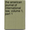 The American Journal Of International Law, Volume 1, Part 1 door James Brown Scott