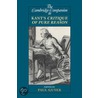 The Cambridge Companion To Kant's Critique Of   Pure Reason by Paul Guyer